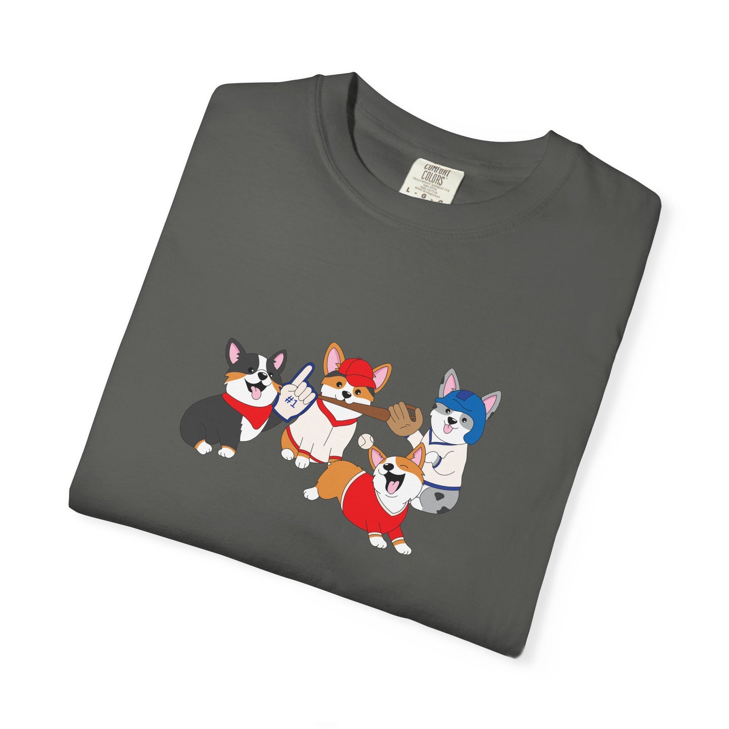 Baseball Corgis tee