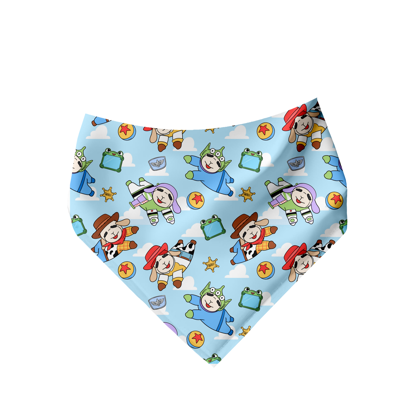 PRE-ORDER Toy Story (pick 2 prints for a custom reversible bandana)
