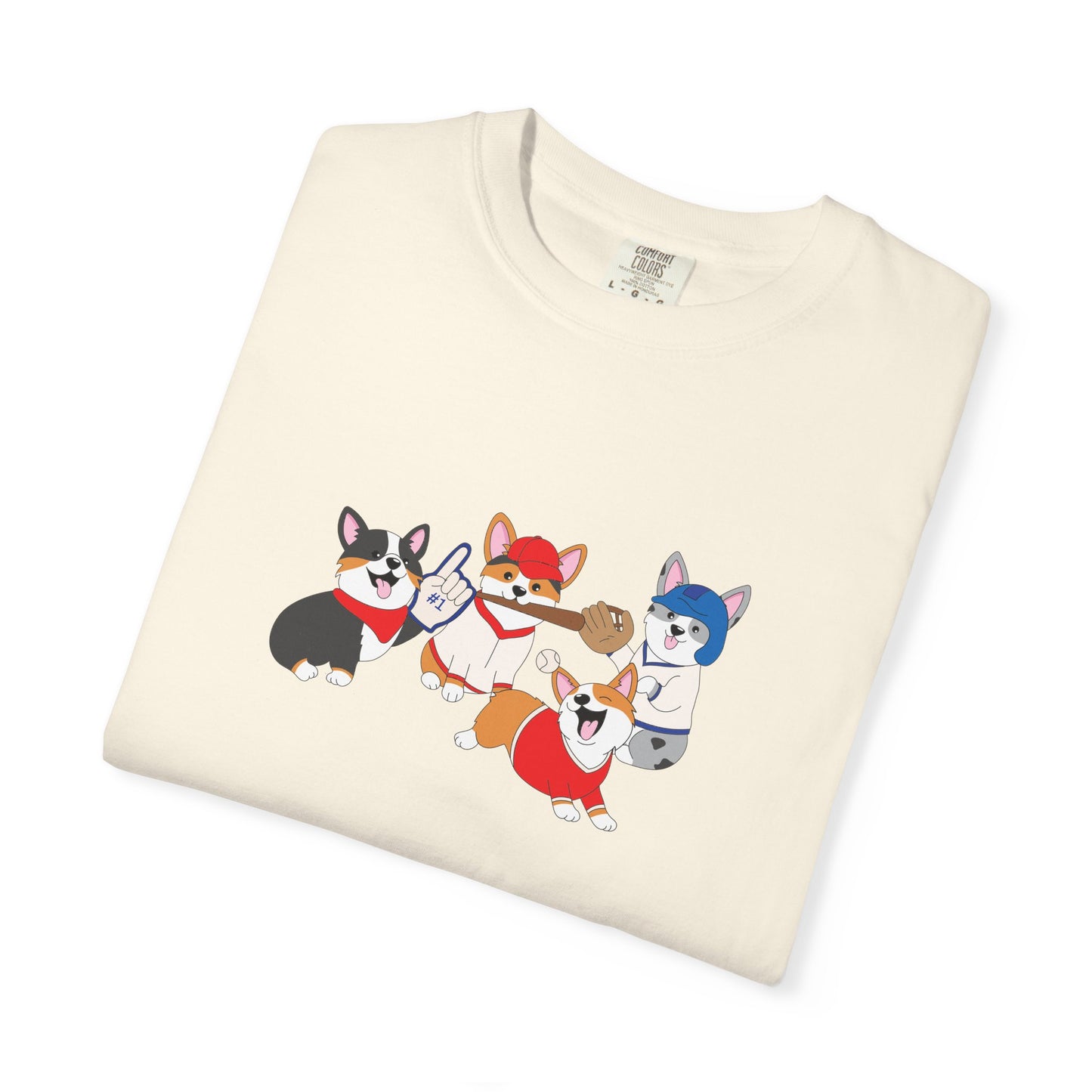 Baseball Corgis tee