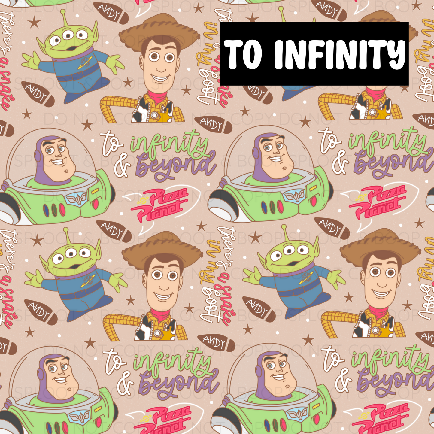 PRE-ORDER Toy Story (pick 2 prints for a custom reversible bandana)