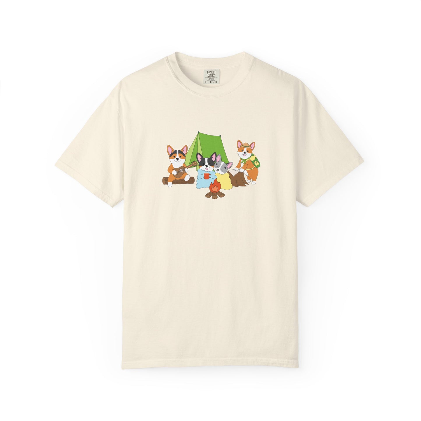 Camping Corgis tee
