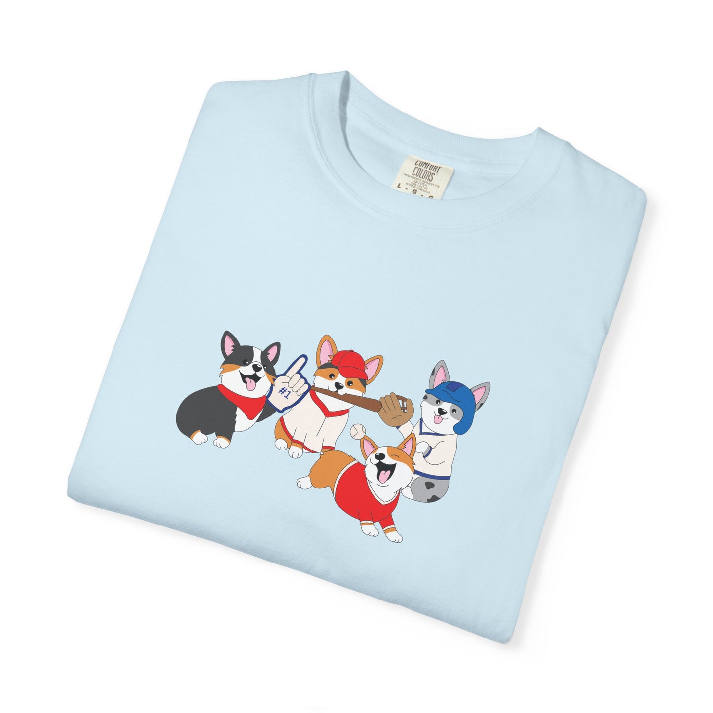Baseball Corgis tee