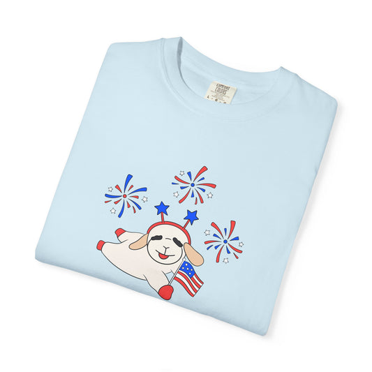 Fourth of July Lamby tee