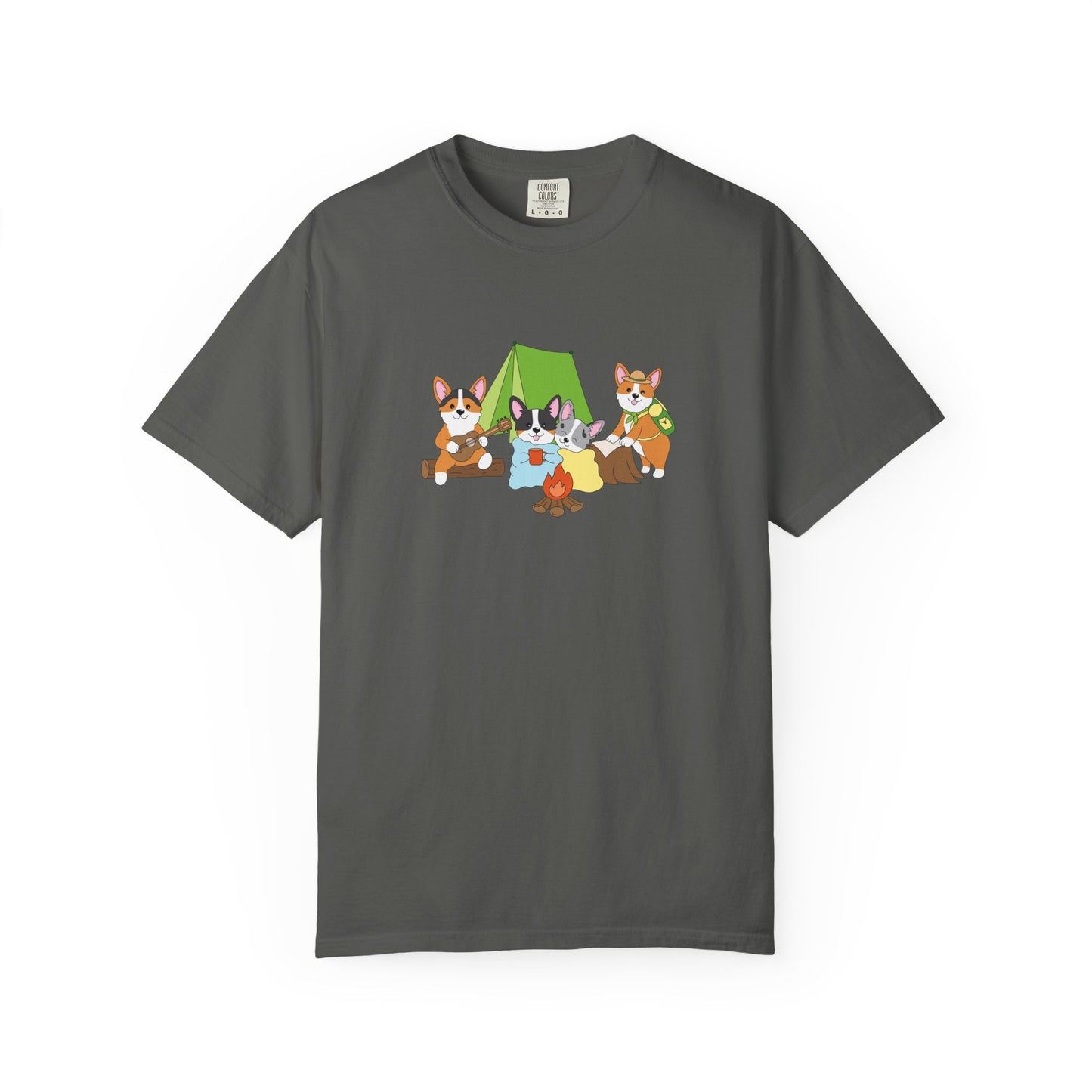 Camping Corgis tee