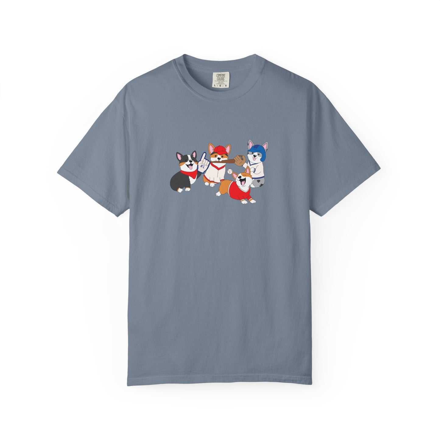 Baseball Corgis tee