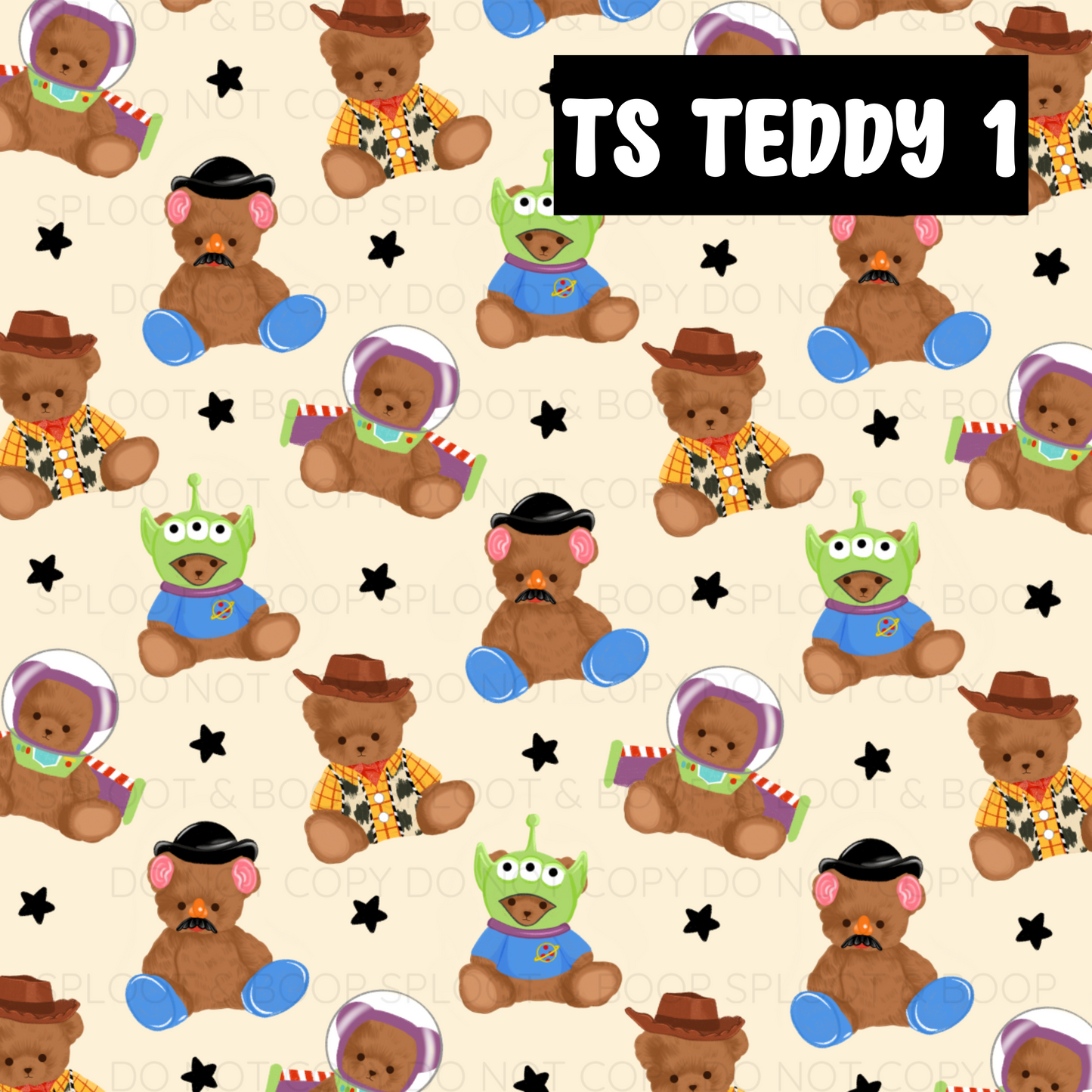 PRE-ORDER Toy Story (pick 2 prints for a custom reversible bandana)