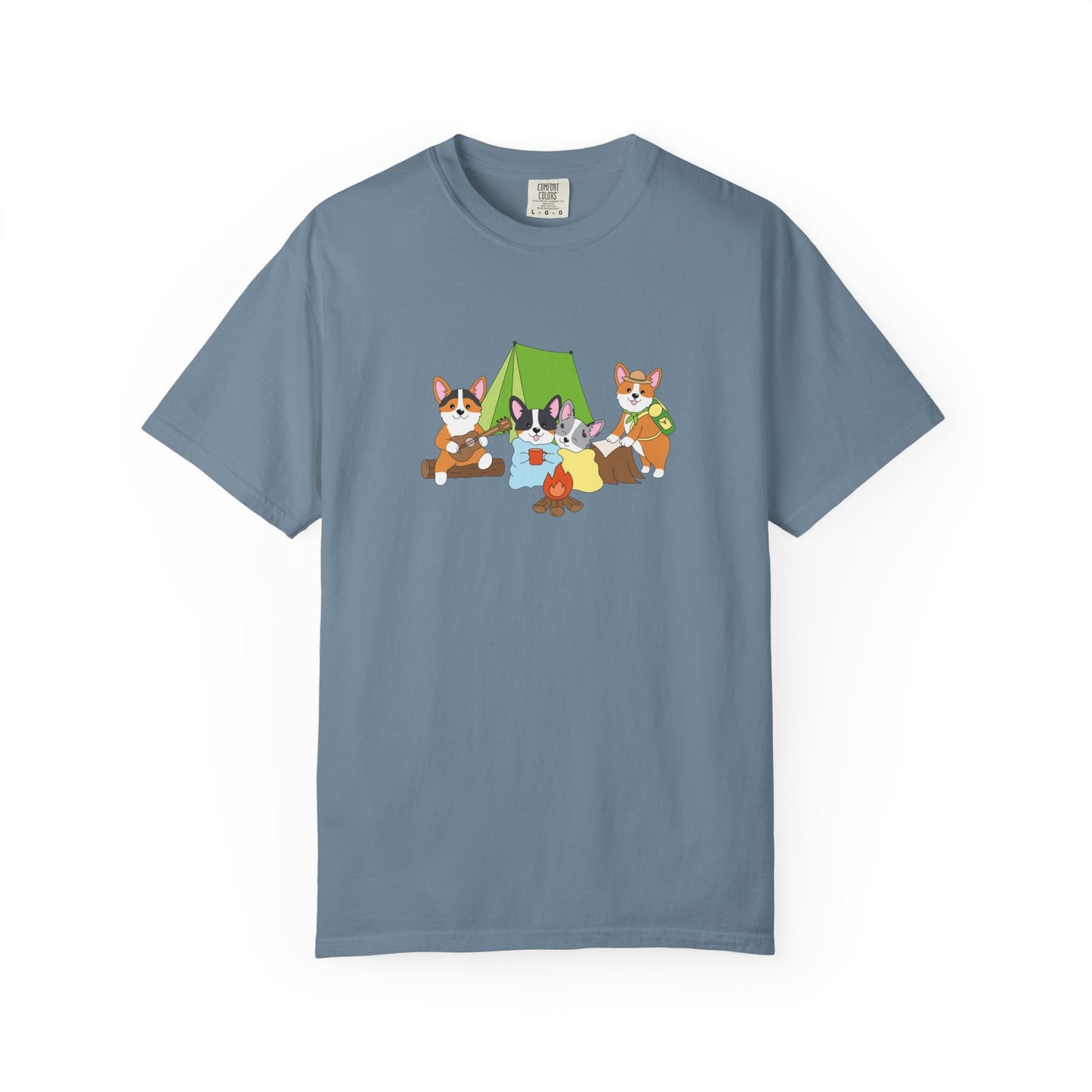 Camping Corgis tee