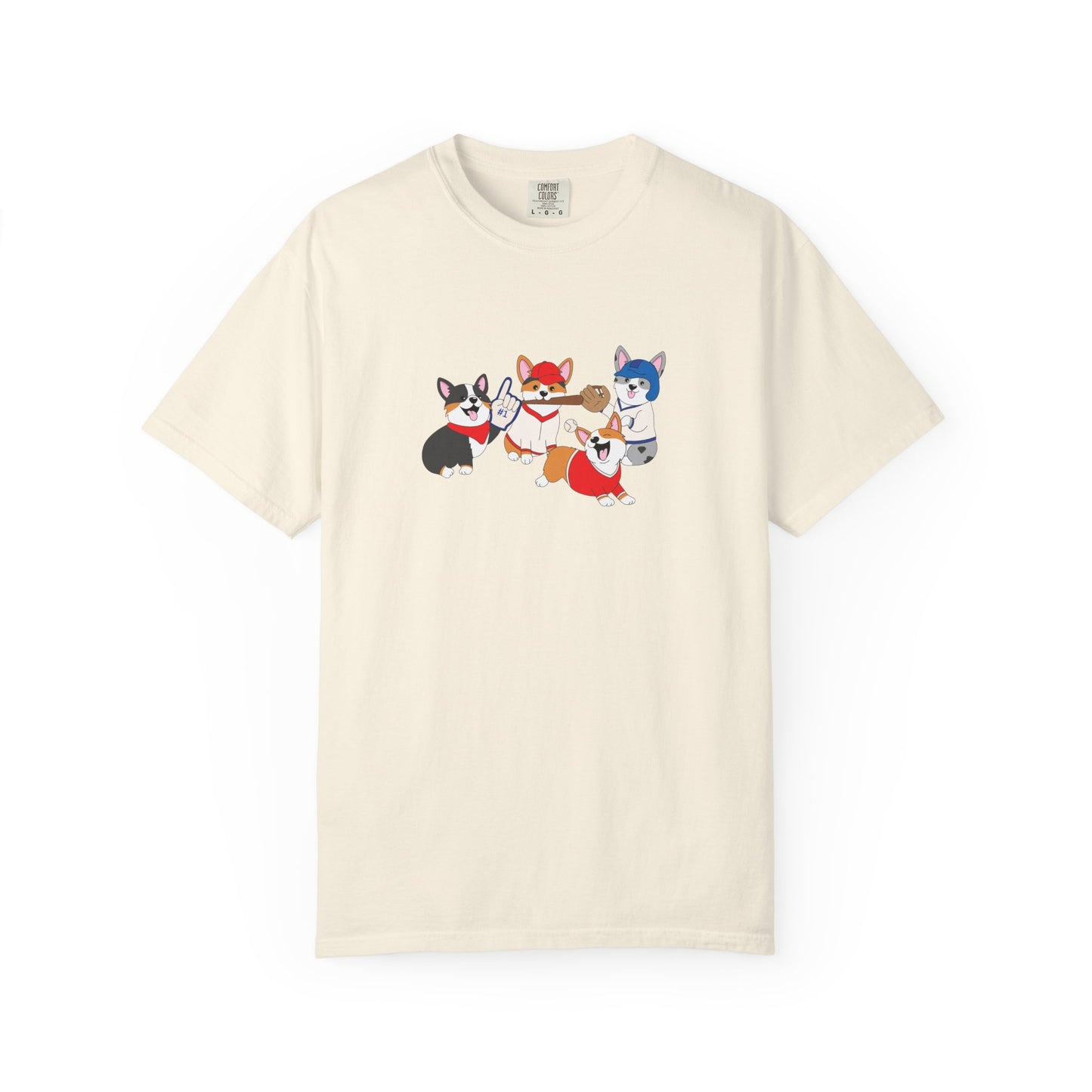 Baseball Corgis tee