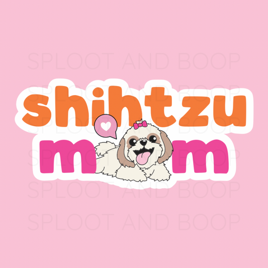 Shihtzu Mom sticker