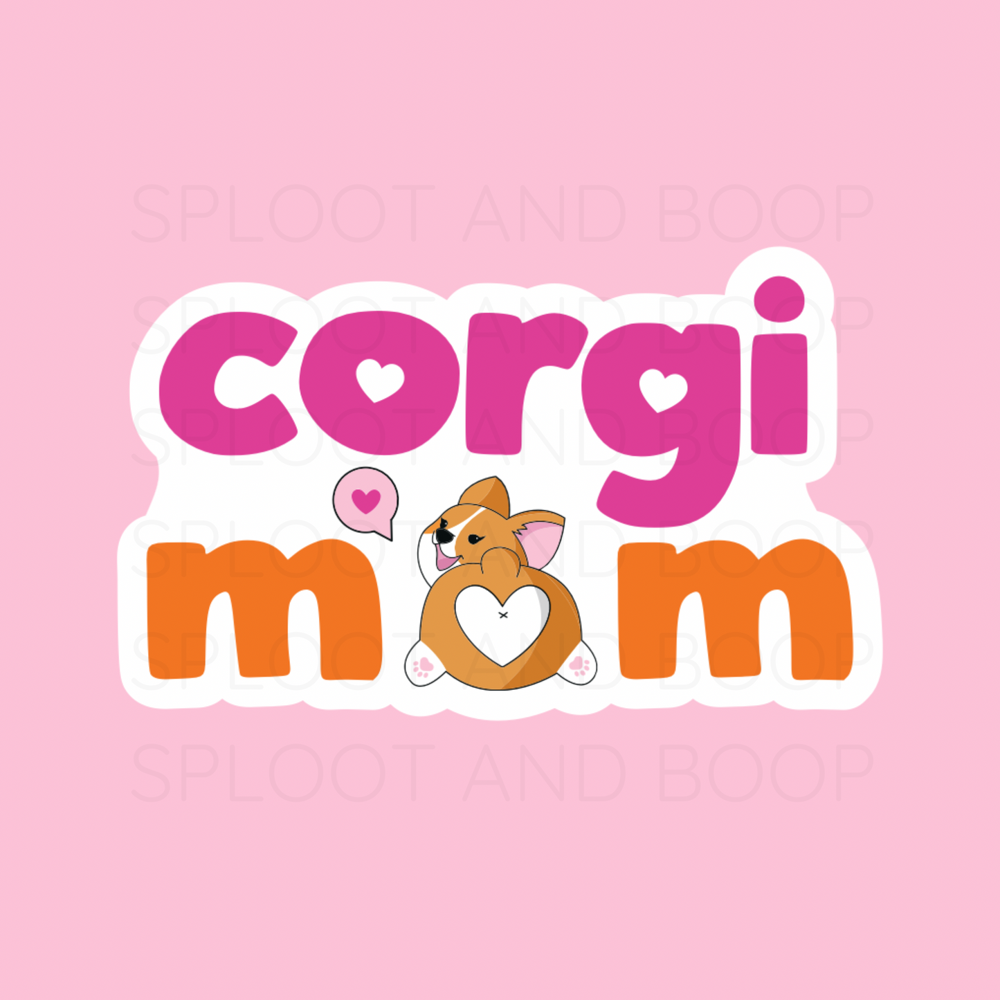 Corgi Mom sticker