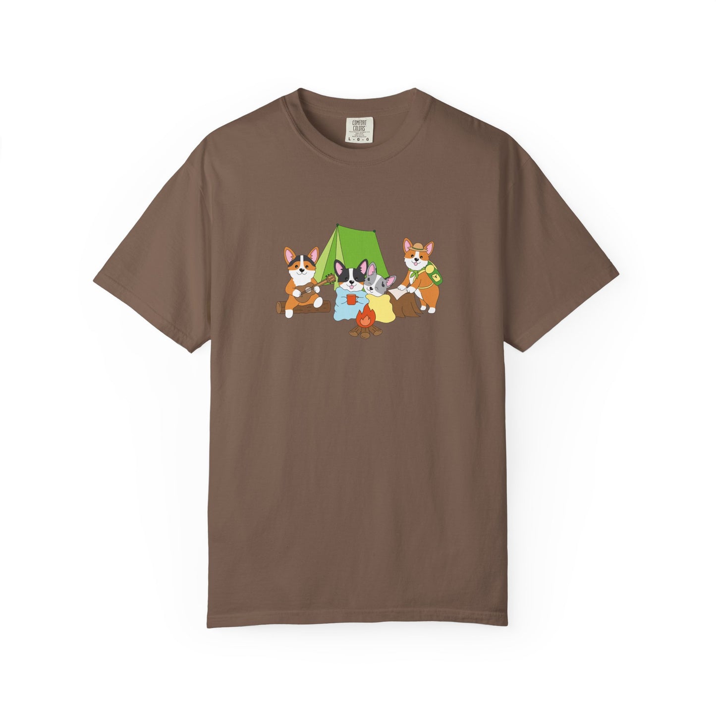 Camping Corgis tee