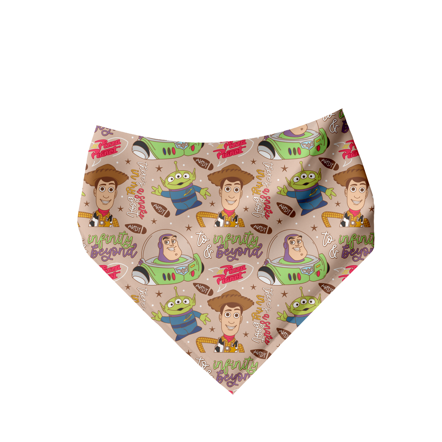 PRE-ORDER Toy Story (pick 2 prints for a custom reversible bandana)