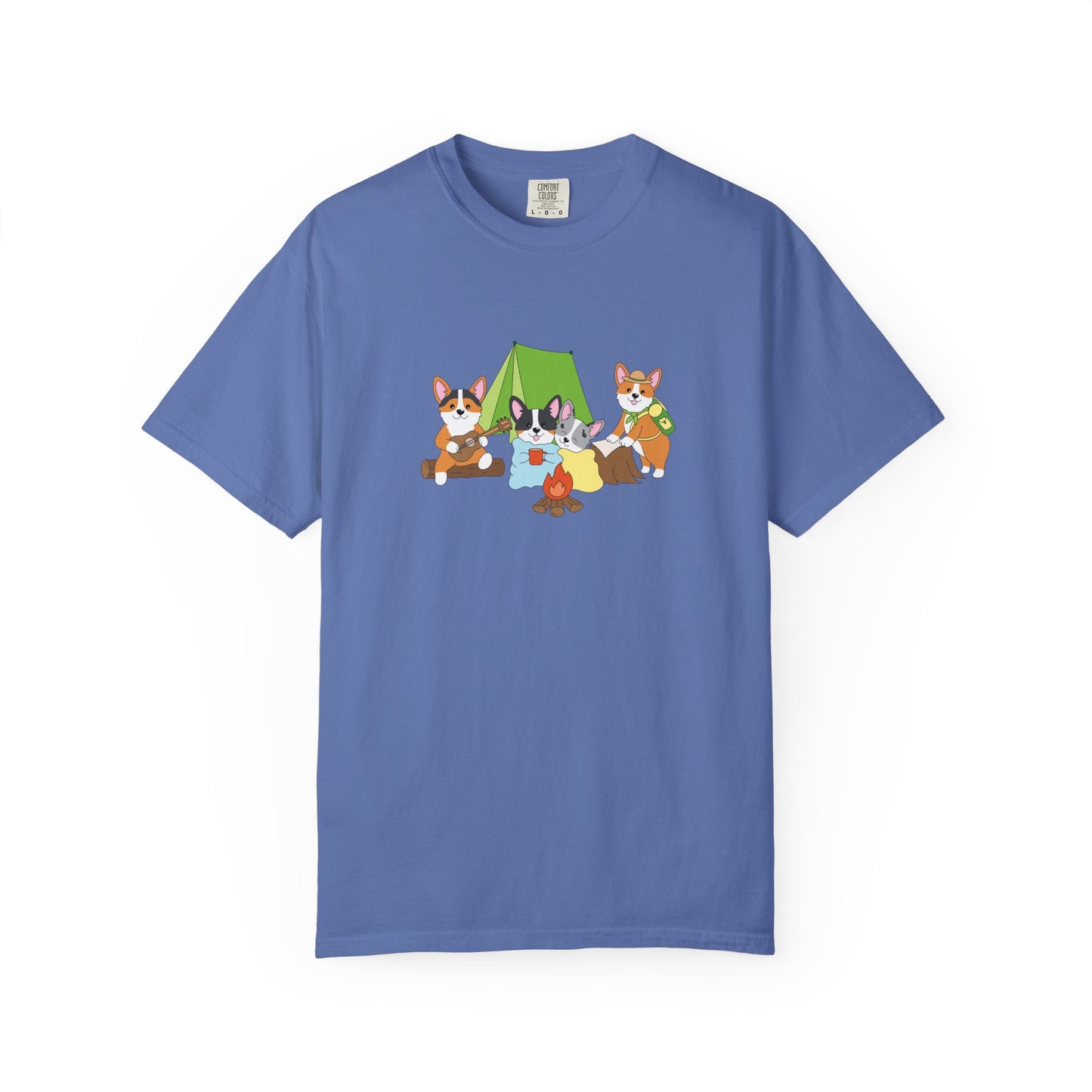 Camping Corgis tee