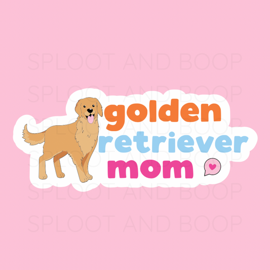 Golden Retriever Mom sticker